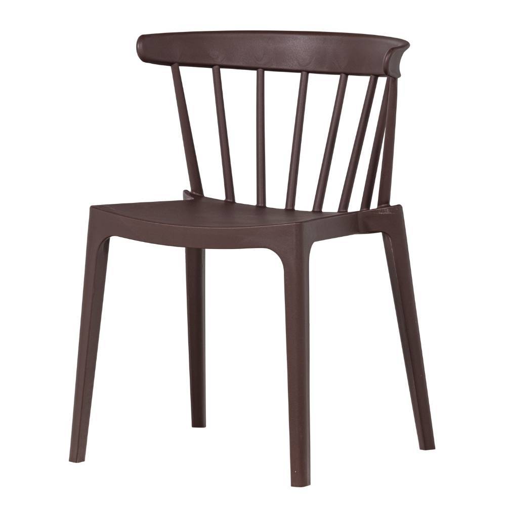 Outdoor Stühle Castro in Dunkelbraun-Lila 75 cm hoch (2er Set)