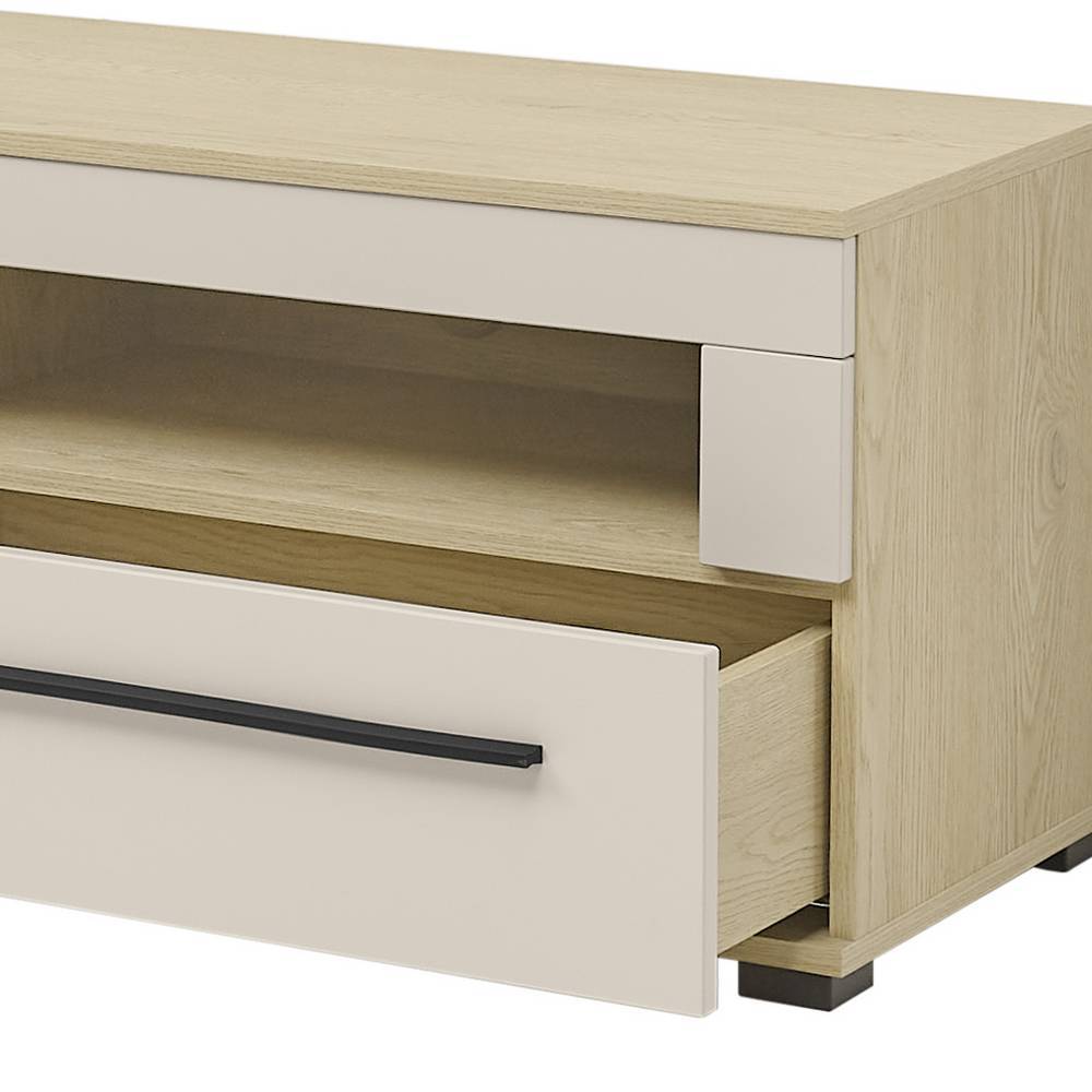 Fernsehmöbel Helina mit zwei Schubladen 140 cm breit
