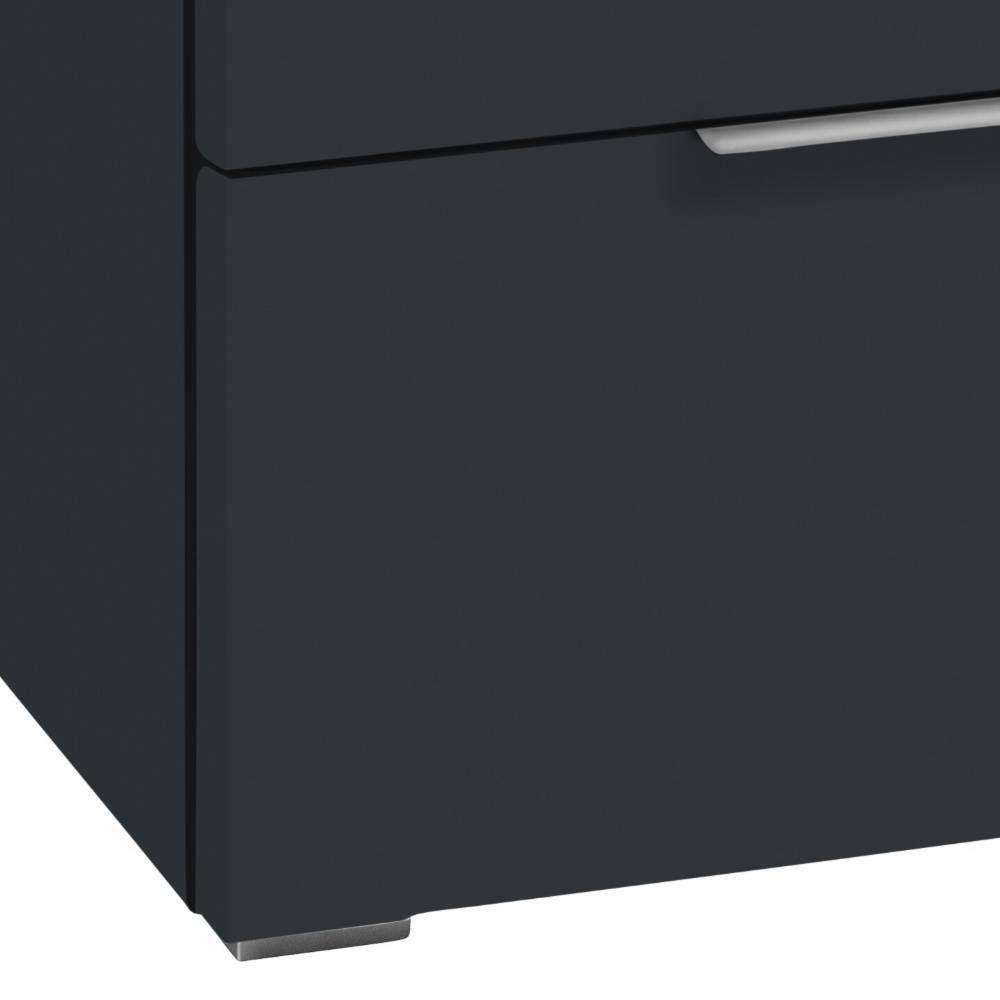 Schubladenkommode Gonya in Anthrazit 85 cm hoch
