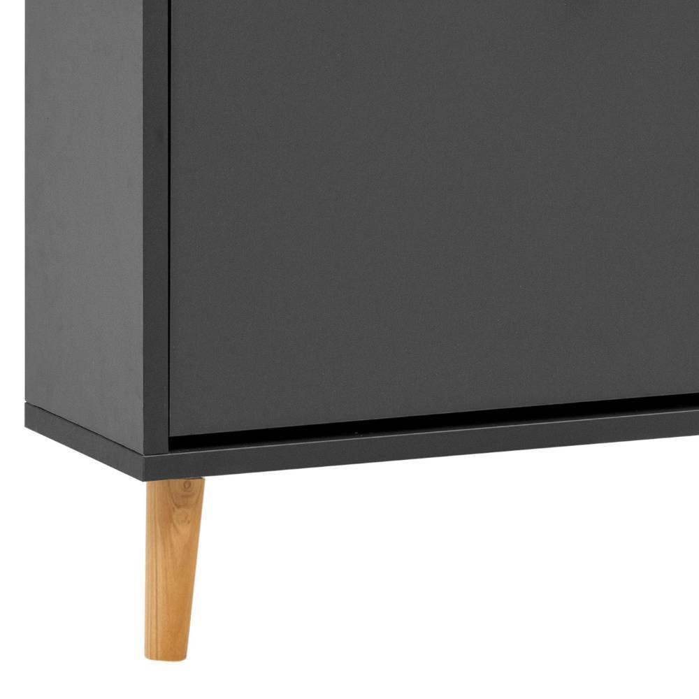 Schuhschrank Abby im Skandi Design mit drei Schuhwalzen