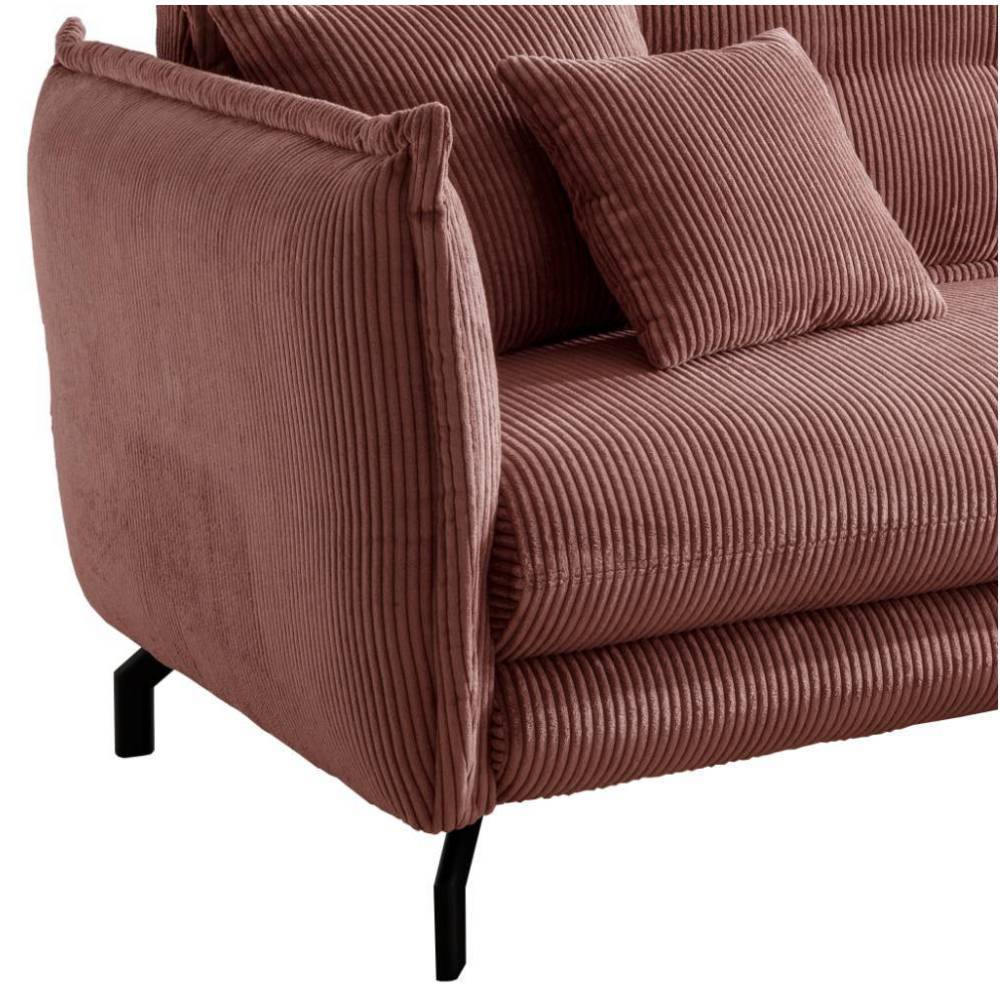 Ecksofa Cleverline aus Cord 255 cm breit