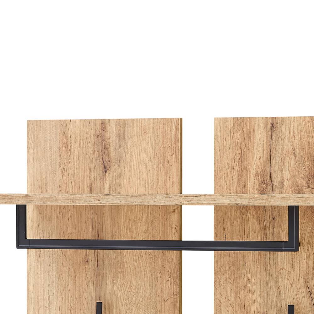 Garderobe Alamo mit Spiegel in Altholz Optik