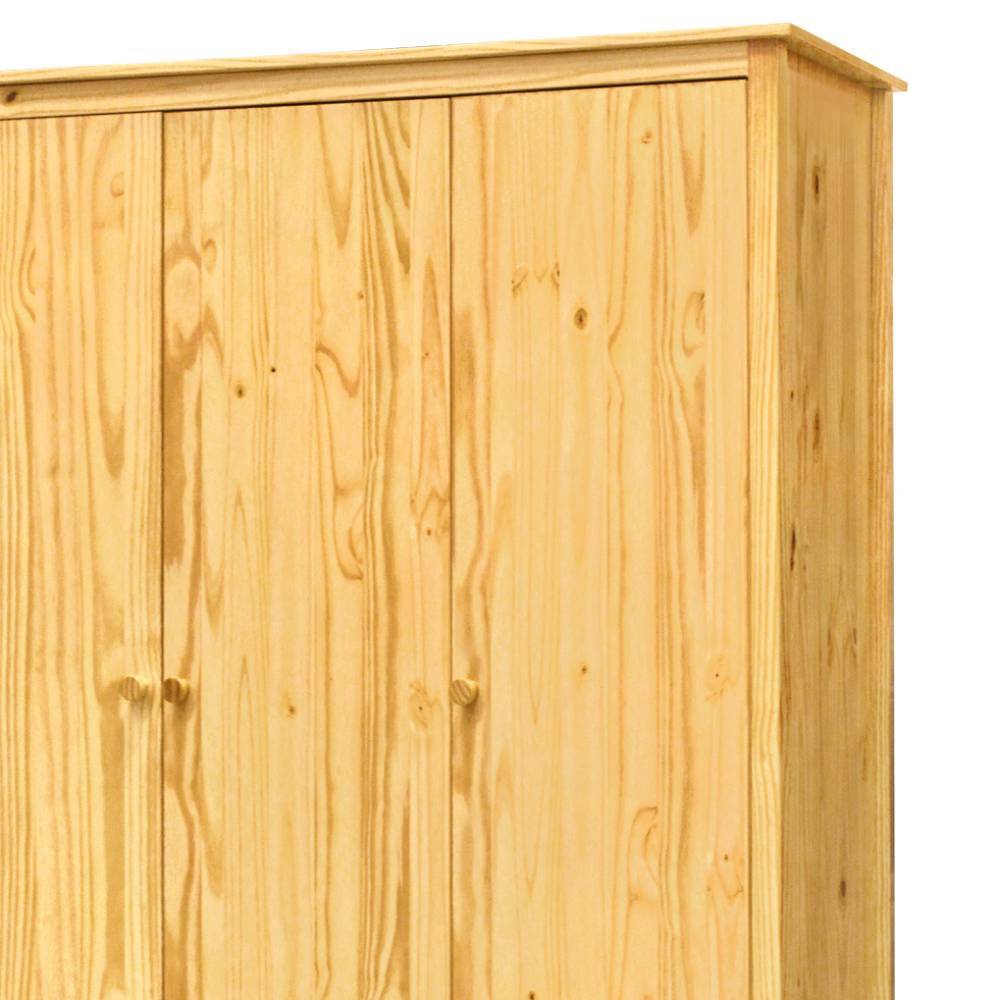 Schlafzimmerschrank Tine aus Kiefer Massivholz im Landhausstil