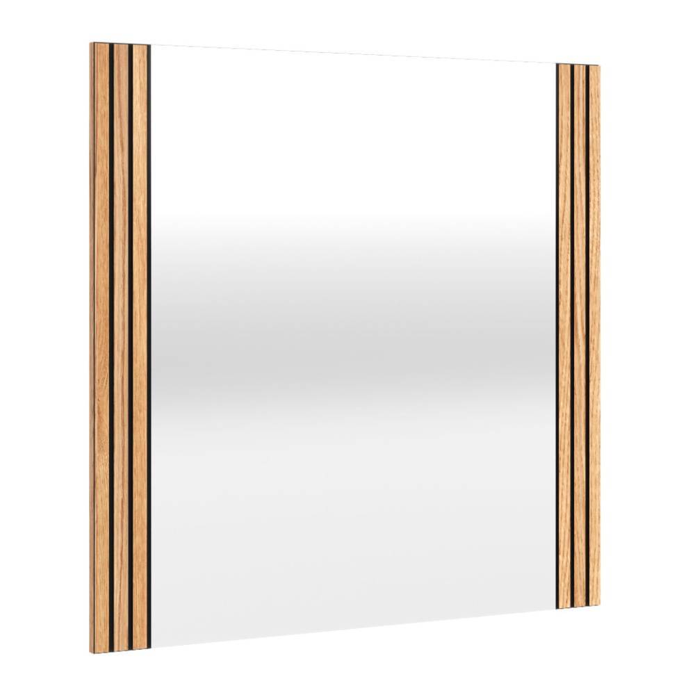 Wandspiegel Laviella in Eichefarben und modernem Design