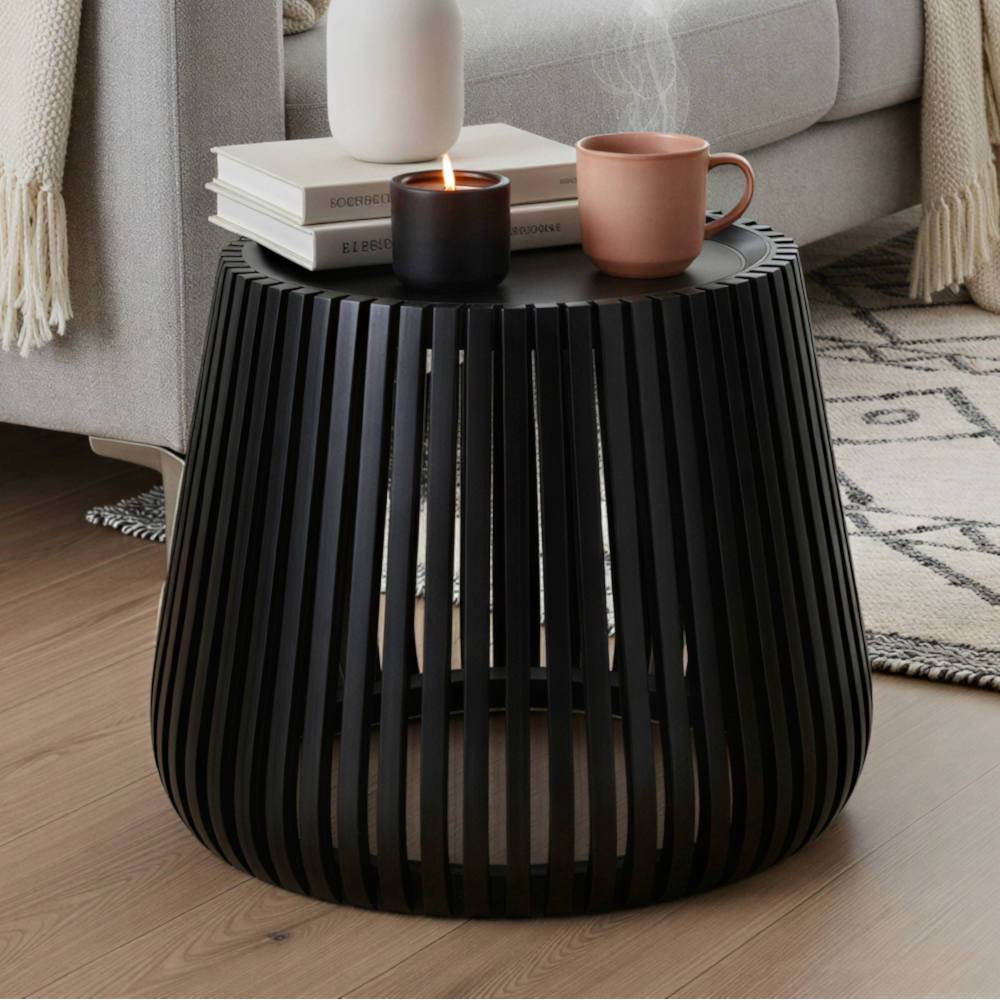 Couchtisch schwarz Mercana 46 cm hoch und 50 cm breit