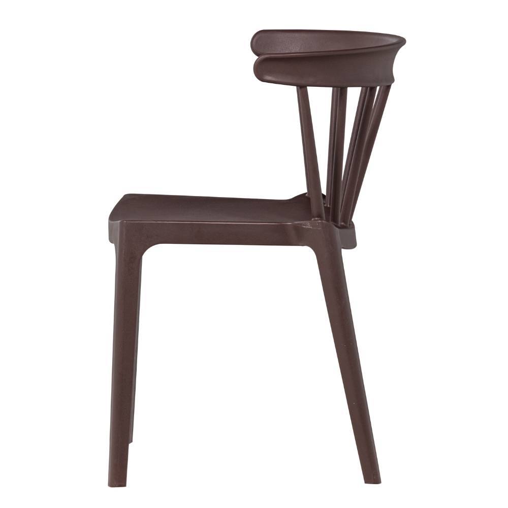 Outdoor Stühle Castro in Dunkelbraun-Lila 75 cm hoch (2er Set)