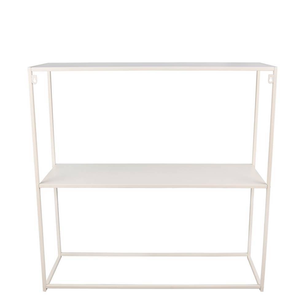 Standregal Oshuar mit Bügelgestell aus Metall in Beige