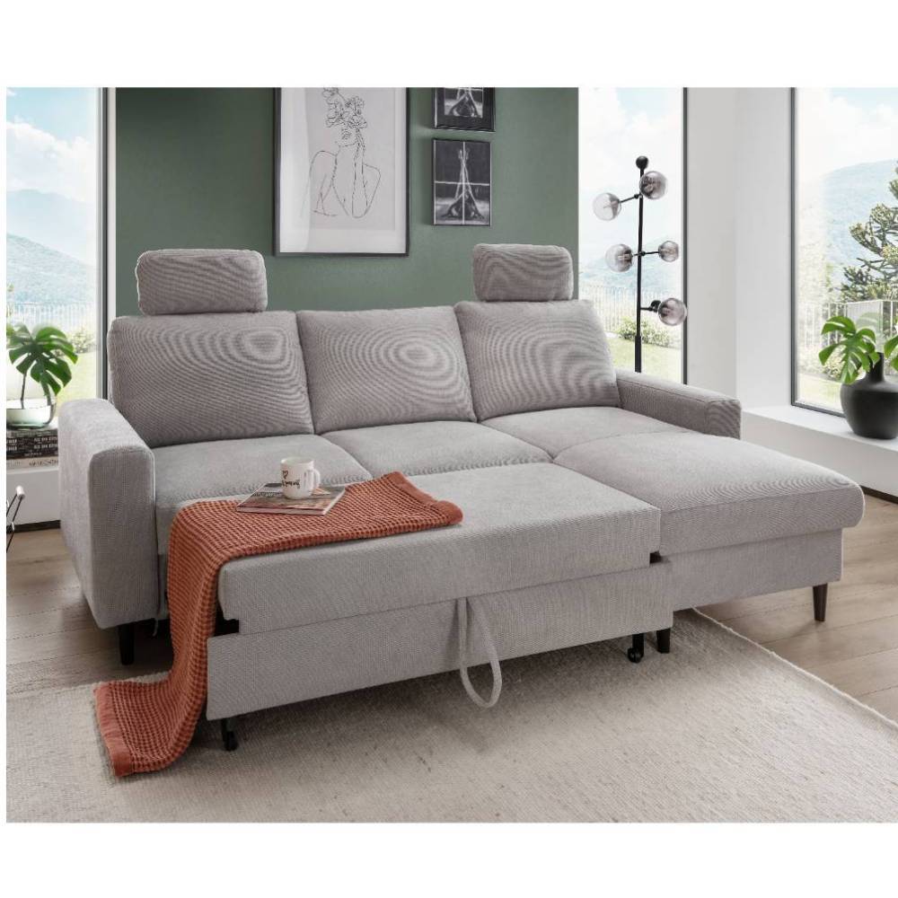 Schlafsofa Chaira in modernem Design - Grau
