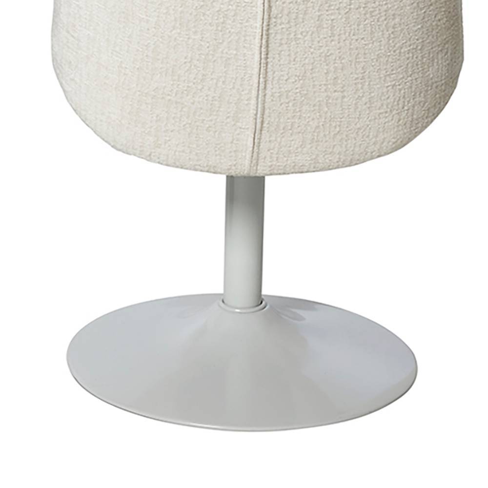 Lounge Stühle Hodossa in Offwhite um 360 Grad drehbar (2er Set)