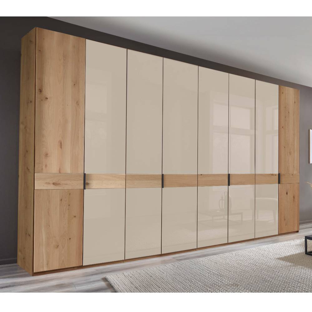 Schlafzimmerkleiderschrank Viramiru mit Drehtüren 393 cm breit