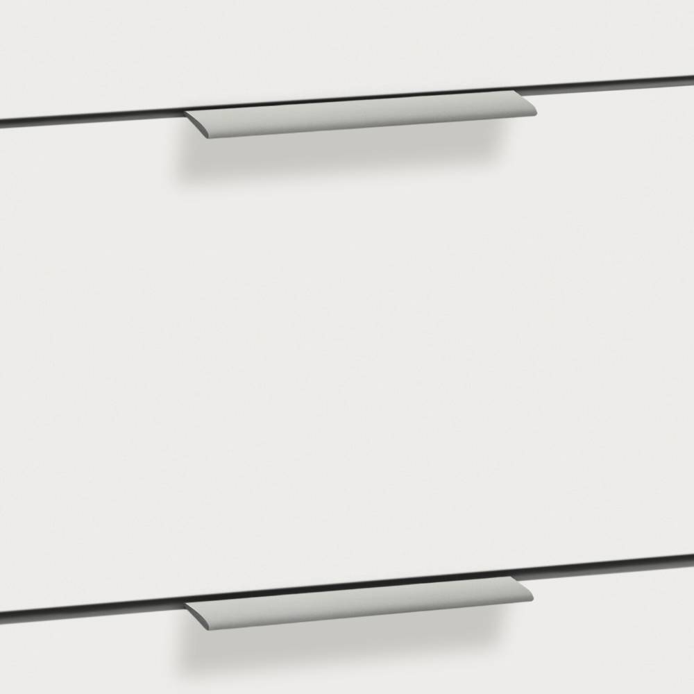 Schubladenkommode Middle in modernem Design - Weiß und Anthrazit