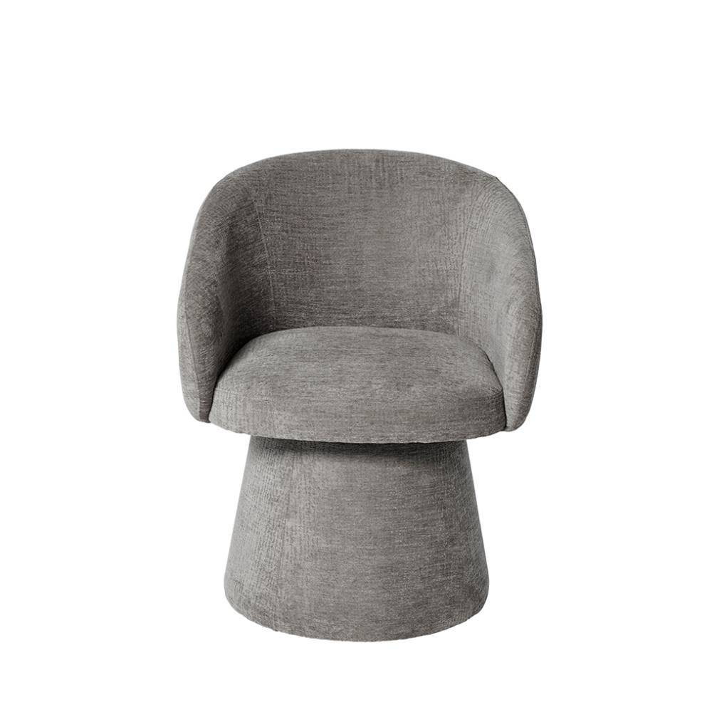 Polstersessel Siontina aus Boucle Stoff in Grau