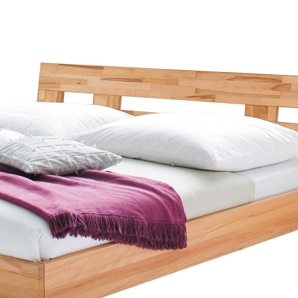 Bett Turena aus Kernbuche Massivholz