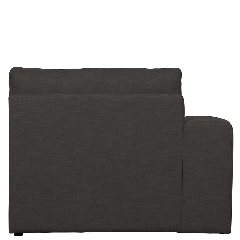 Modul Sofa Lehne links Trois in Anthrazit 115 cm breit