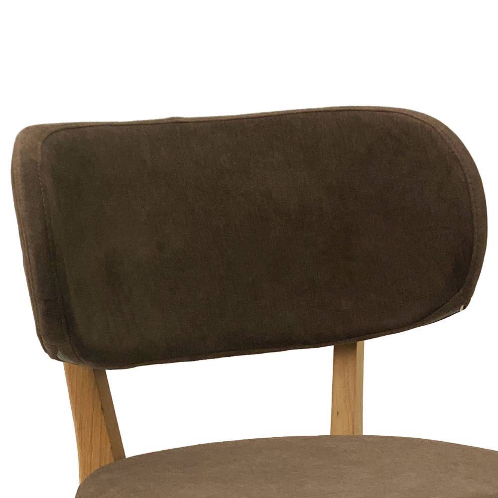 Polsterstuhl Esszimmer Buonco aus Webstoff und Wildeiche Massivholz (2er Set)