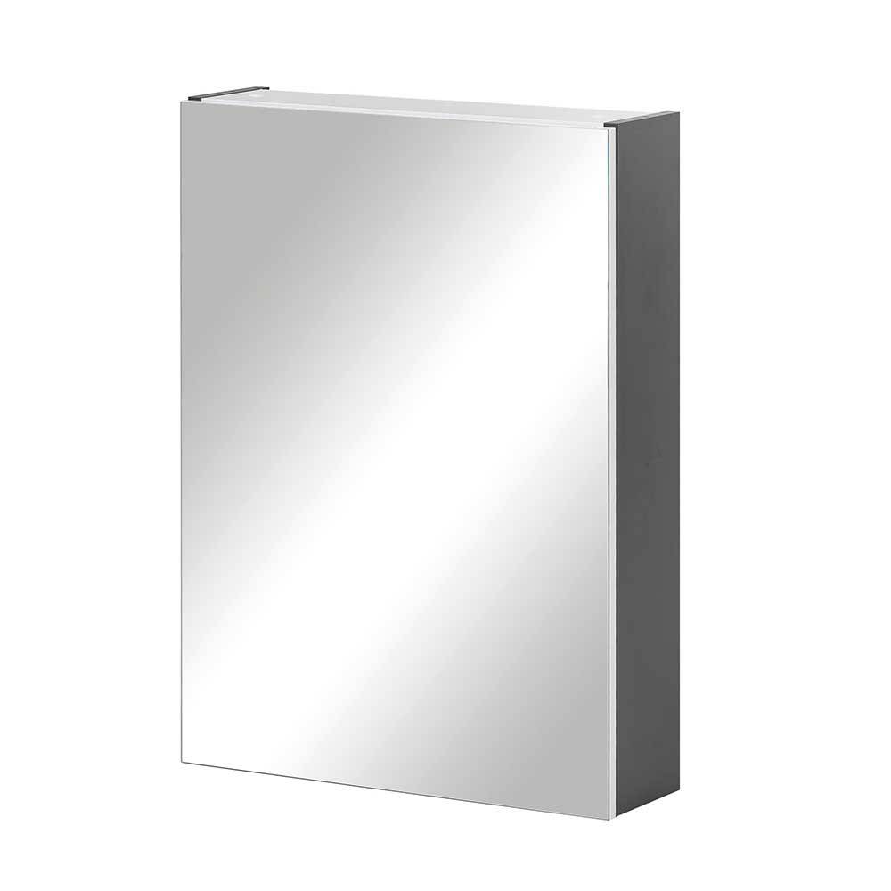 Badezimmer Spiegelschrank Vandran in Anthrazit 50 cm breit