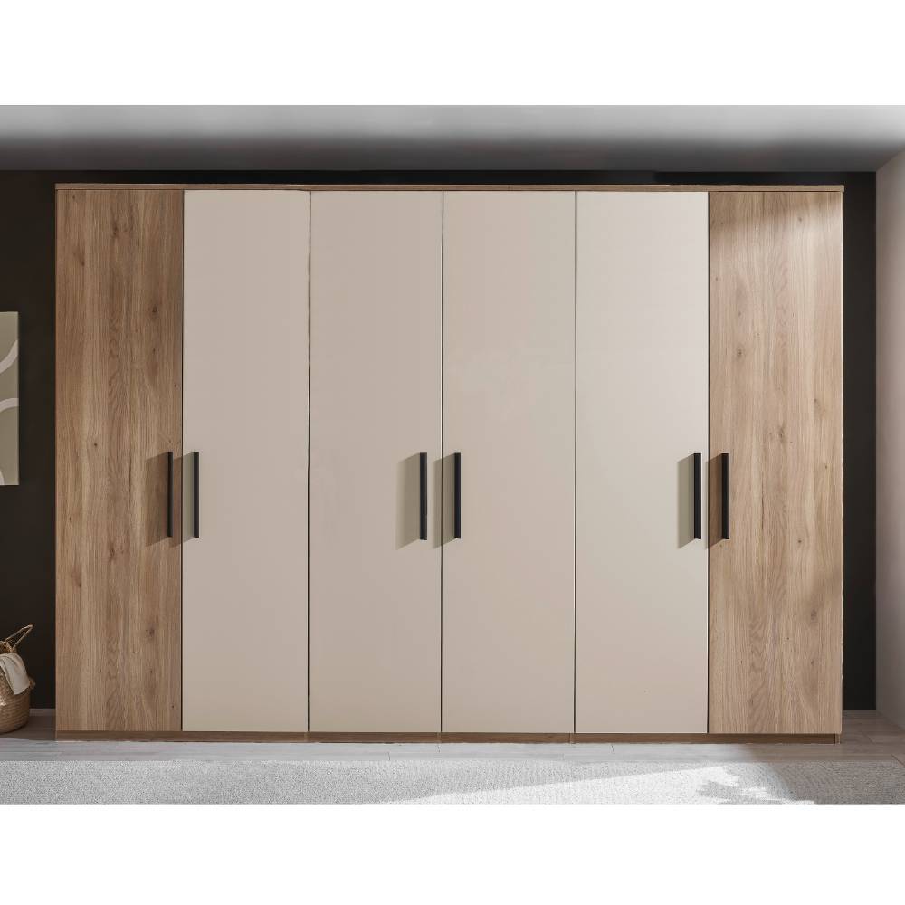 Kleiderschrank Mero mit Drehtüren 301 cm breit