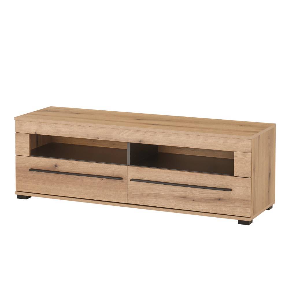 Anbauwand Cemutra in modernem Design - Eichefarben (vierteilig)