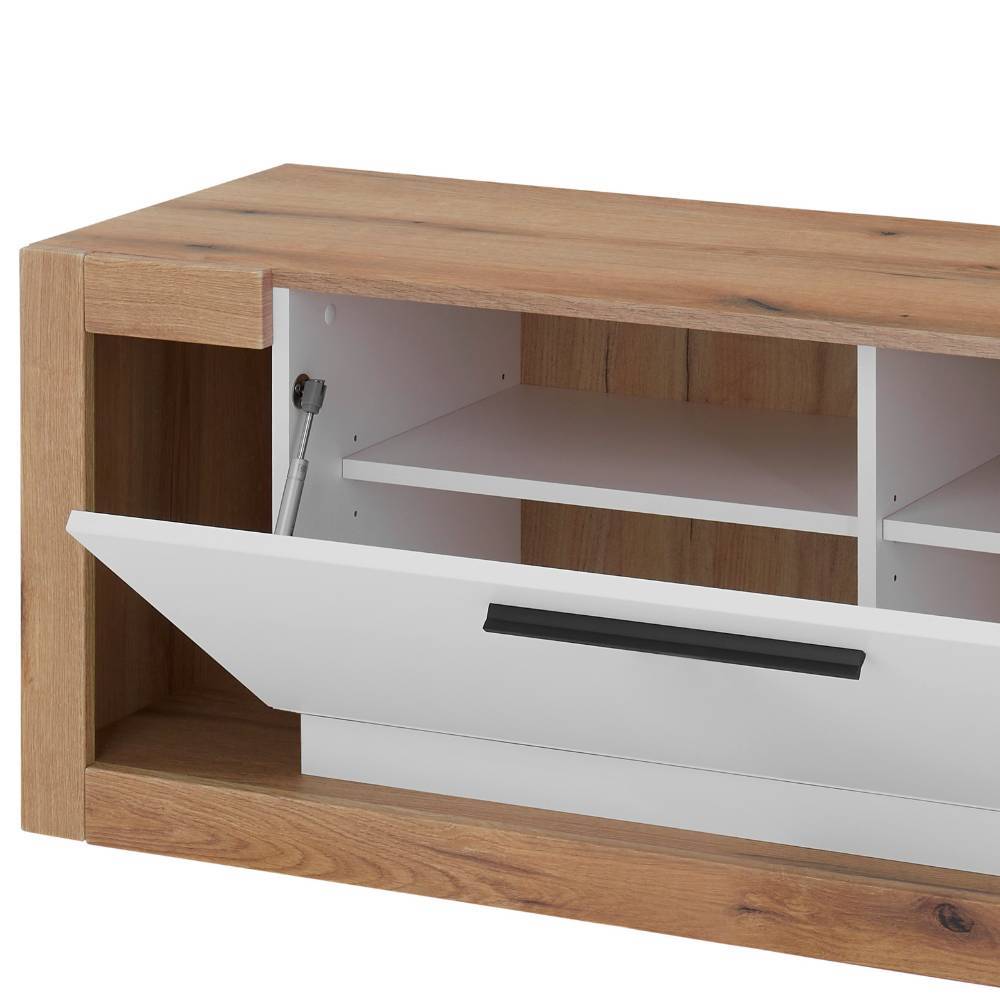 Anbauwand Asprecca 195 cm hoch und 43 cm tief (vierteilig)