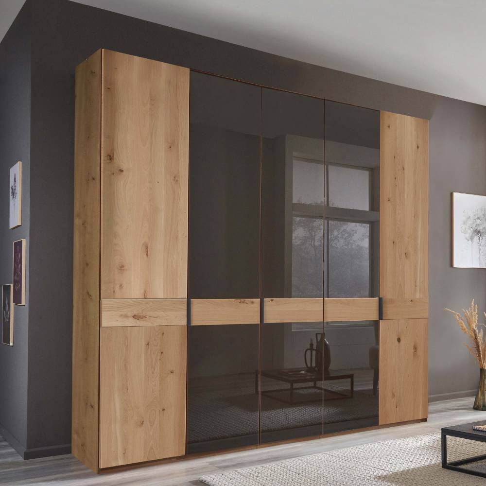 Schlafzimmerkleiderschrank Merkur in modernem Design 246 cm breit