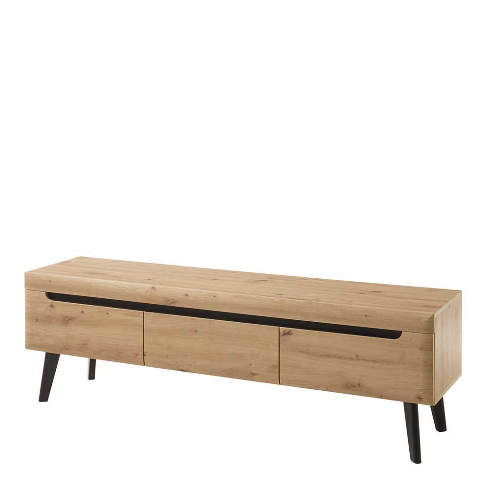 Wohnzimmermöbel Tomya im Skandi Design in Wildeichefarben (dreiteilig)