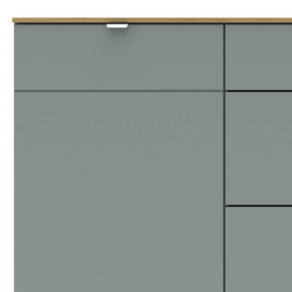 Esszimmersideboard Sua in Graugrün 220 cm breit