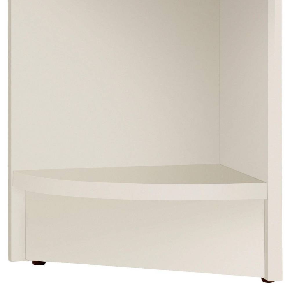 Landhausstil Eck Regal Phil 220 cm hoch in Cremeweiß