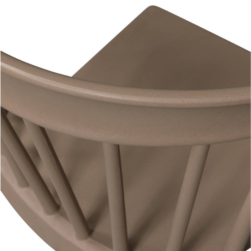 Stapelstuhl Eleenia in Cappuccino aus Kunststoff (2er Set)