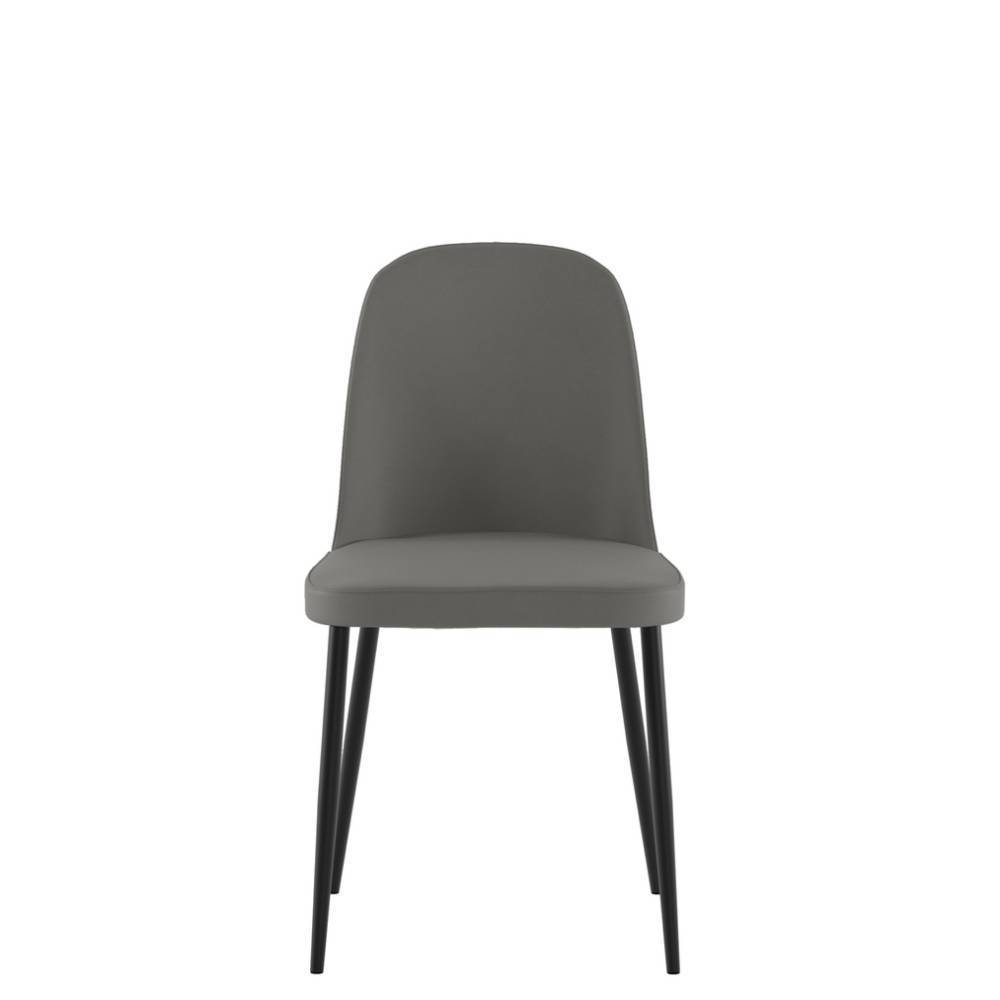 Kuechenstuhl Gela mit Gestell aus Metall 47 cm Sitzhöhe (4er Set)