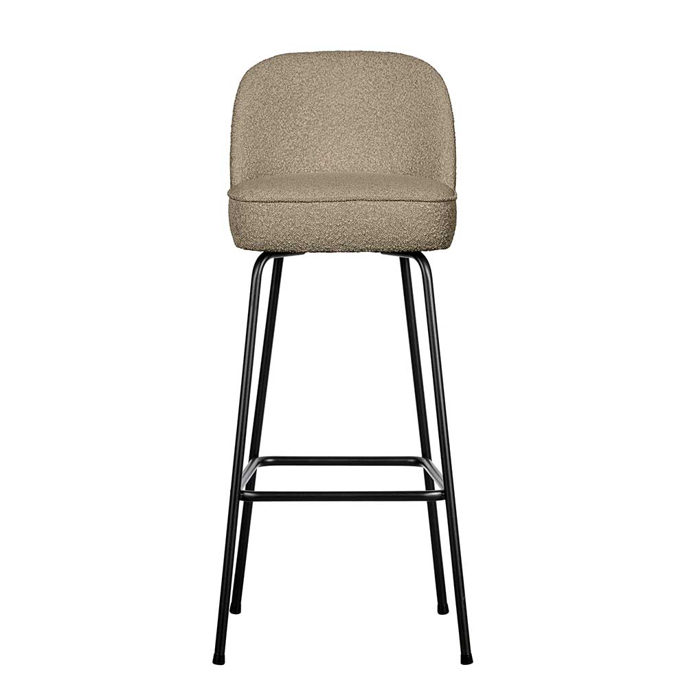 Retrostil Hochhocker Merkur in Beige mit 79 cm Sitzhöhe