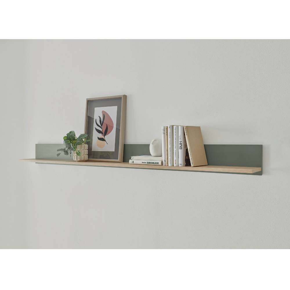 Wandboard Ulfava in Graugrün und Eichefarben