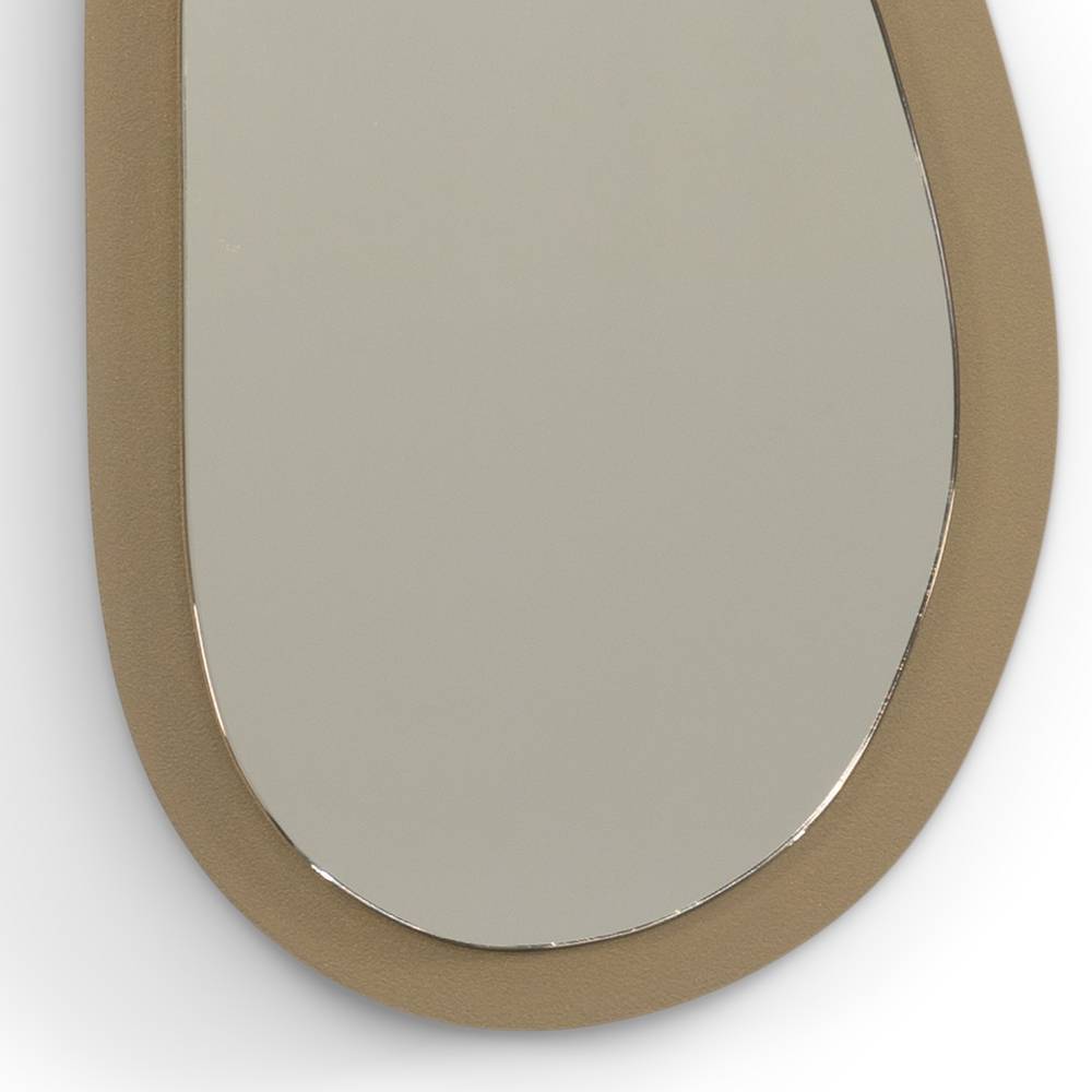 Wandspiegel Careful in Beige und organischer Form