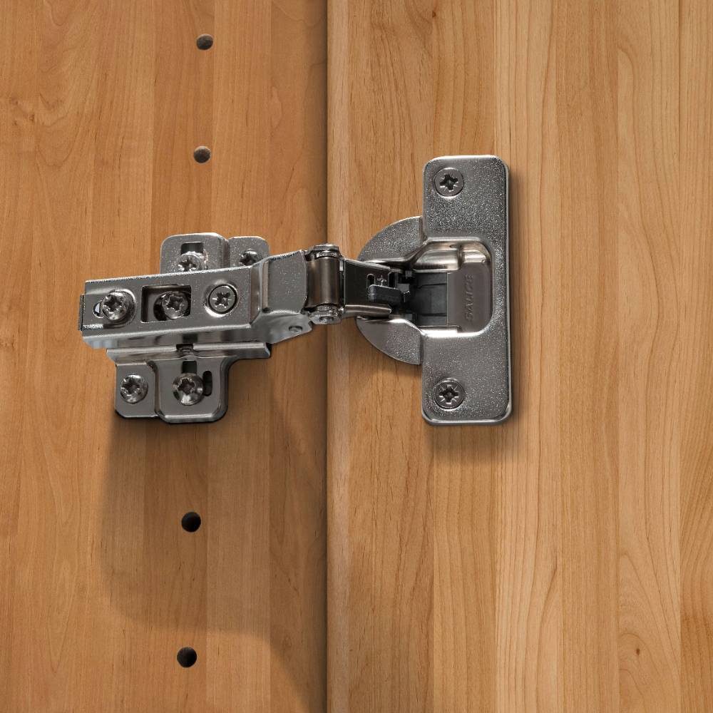 Drehtürschrank Durac in Eiche Bianco und Weiß