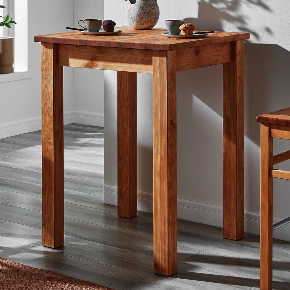 Massivholz Bartisch Kilazo im Landhausstil 103 cm hoch