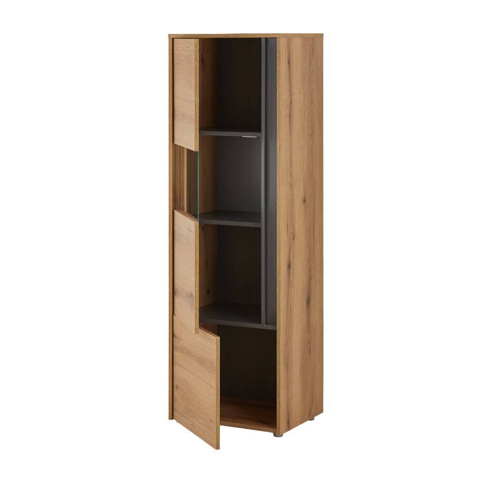 Schrankwand Wohnzimmer Castilla in modernem Design fünfteilig (fünfteilig)