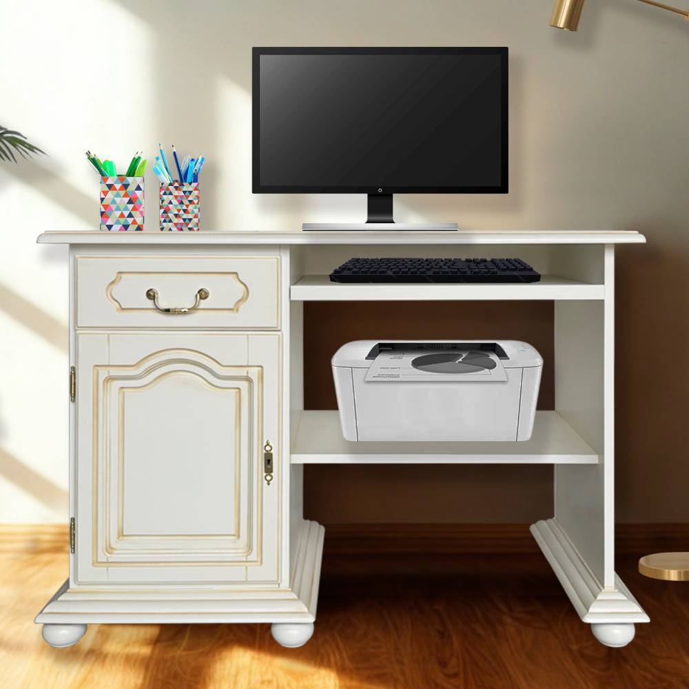 Computerschreibtisch Ewana in italienischem Design 113 cm breit