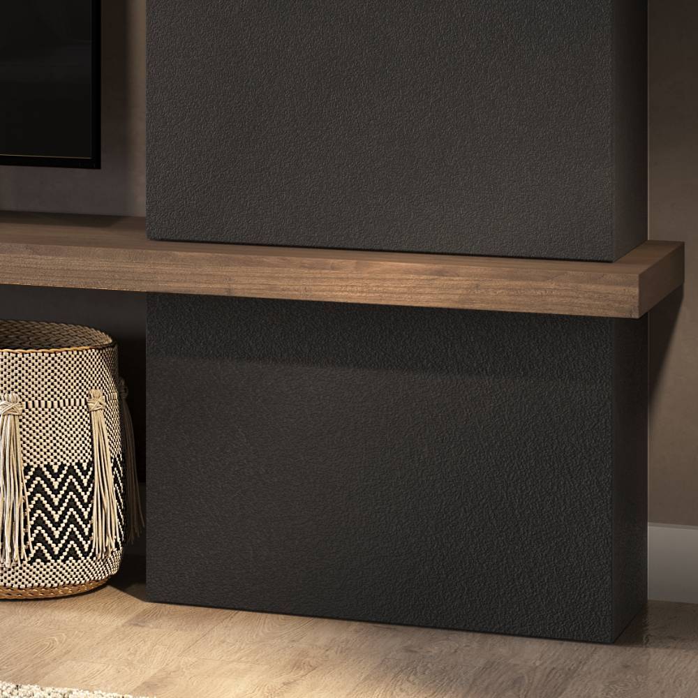 TV Wohnwand Vinallia in modernem Design 280 cm breit (neunteilig)