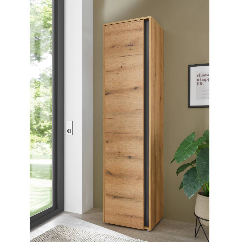 Schuhschrank Castilla in Wildeichefarben 200 cm hoch