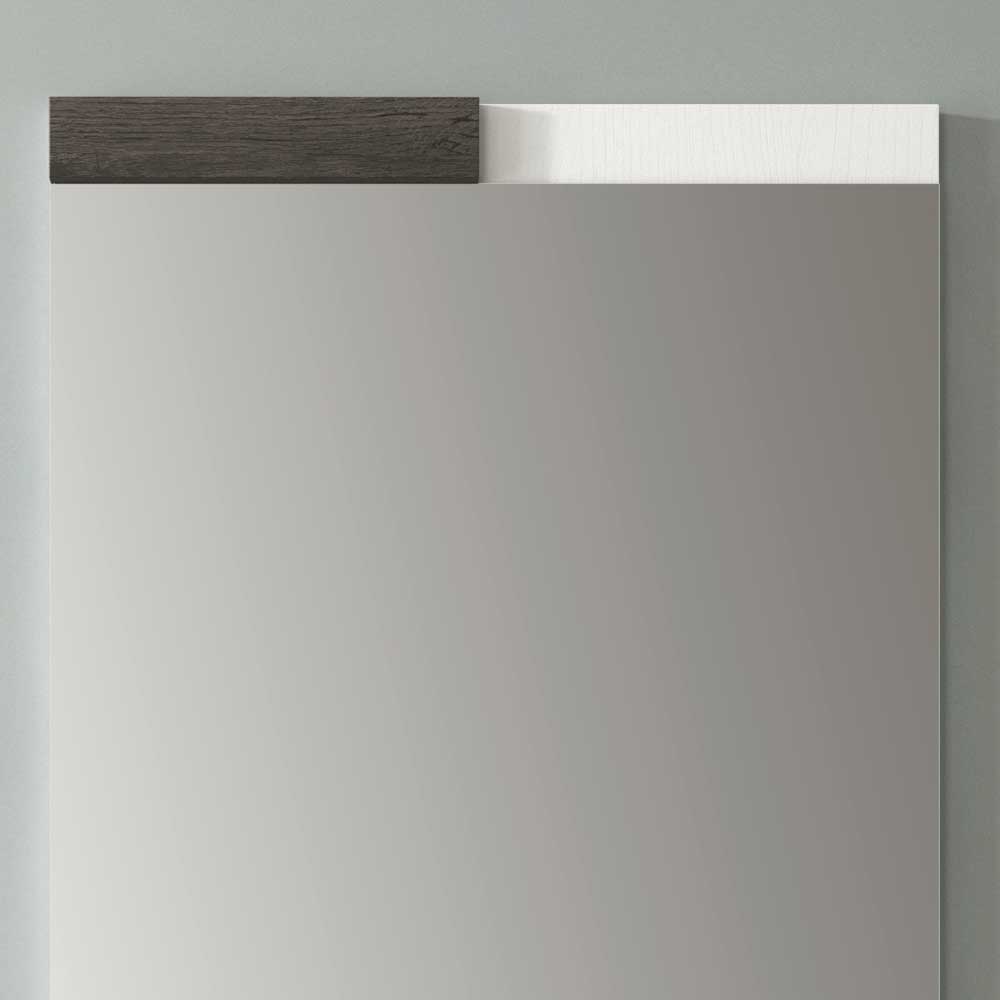 Konsole und Spiegel Noll in Schwarz und Weiß modern (zweiteilig)