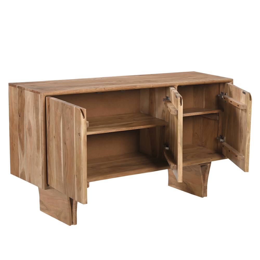 Sideboard Troyesa aus Akazie Massivholz 145 cm breit