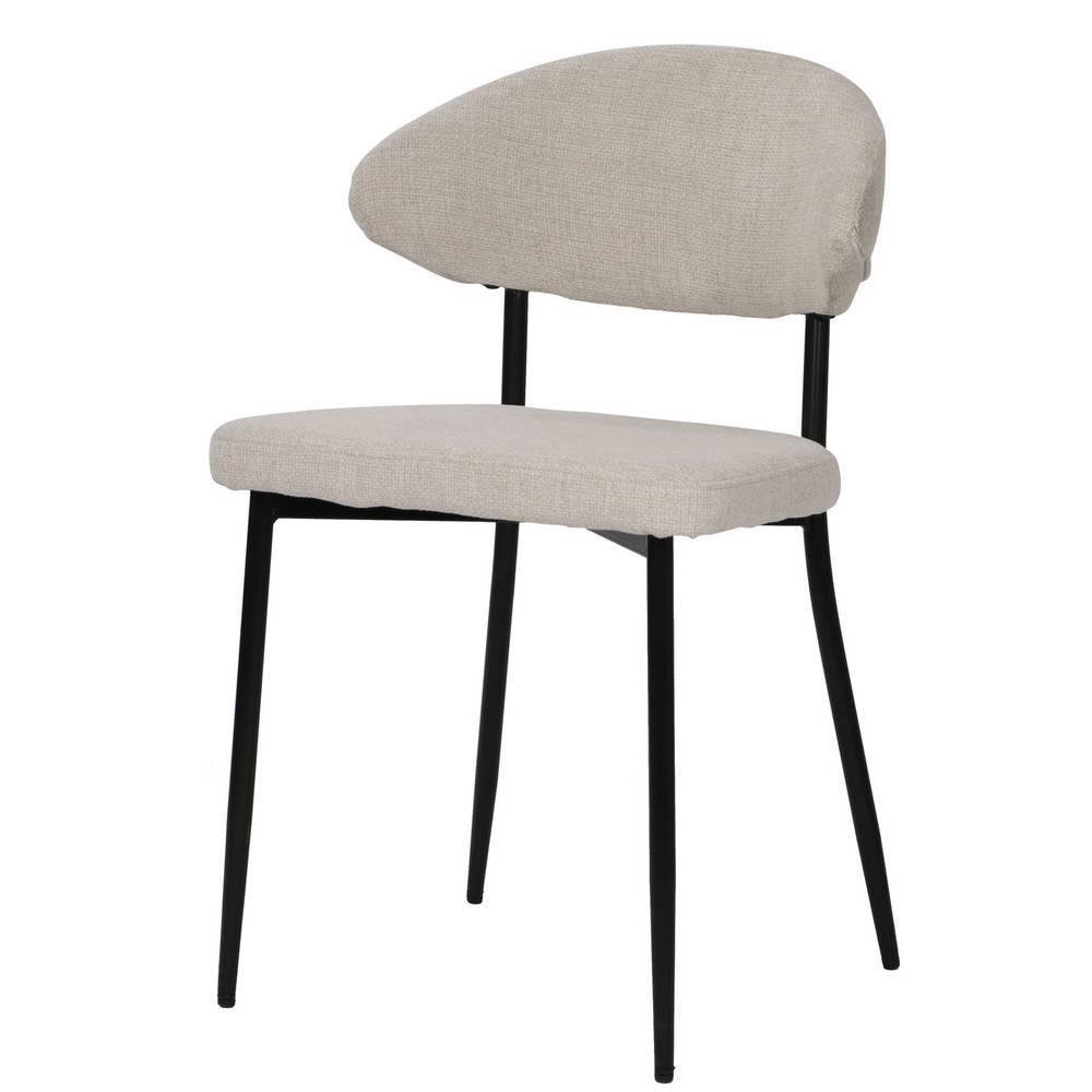 Polsterstuhl Esszimmer Joalina in modernem Design mit Gestell aus Metall (2er Set)
