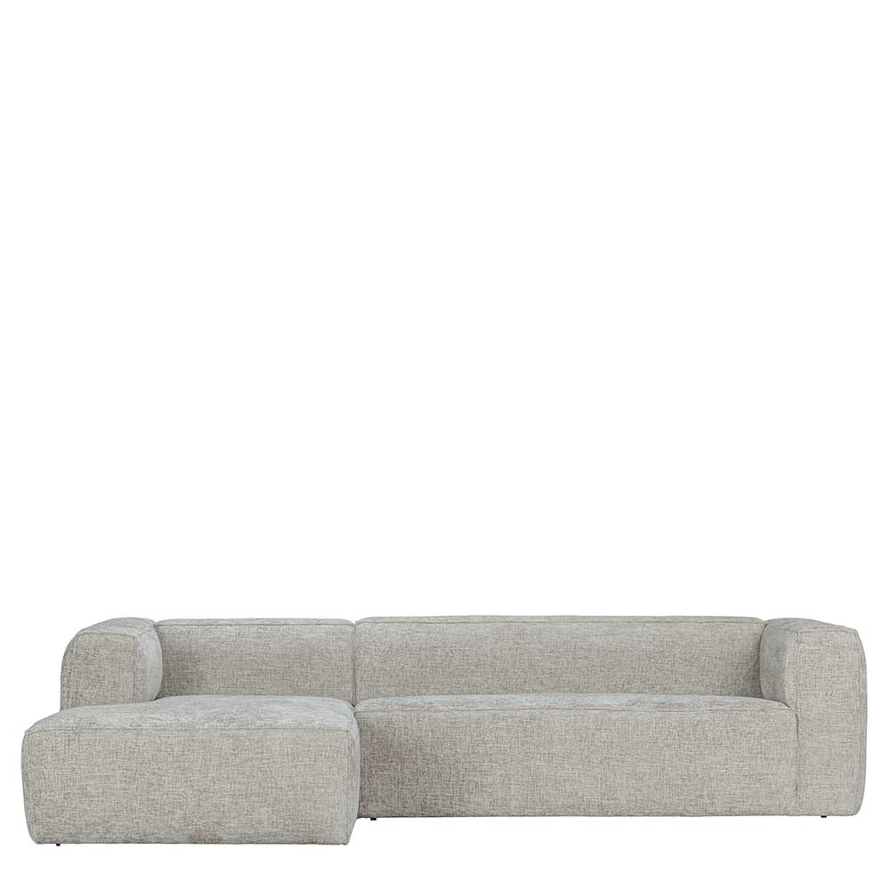 Stoffbezug Eckcouch Riodoru in Beige in modernem Design
