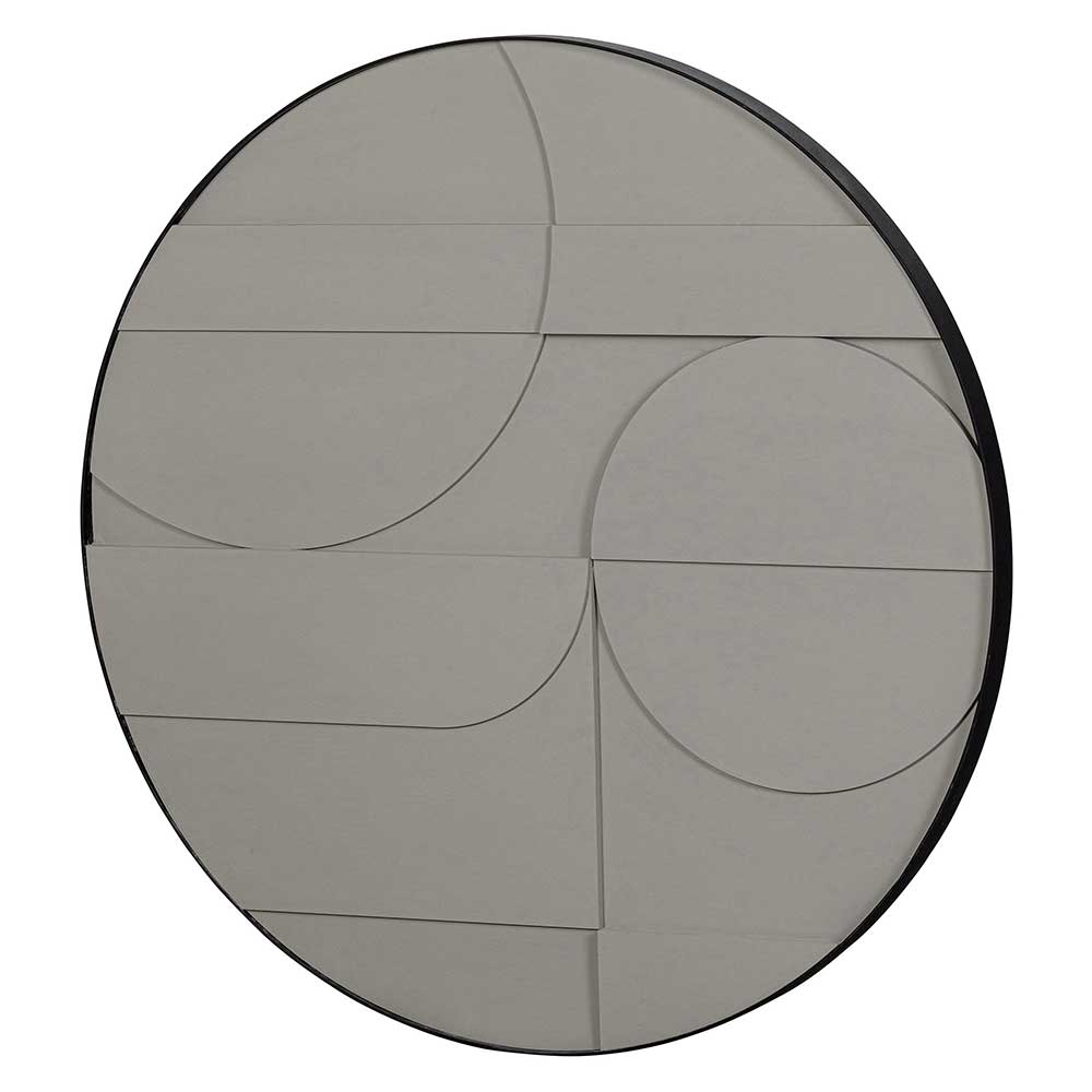 Skandi Wand Dekoration Lenox in Grau mit geometrischem Muster