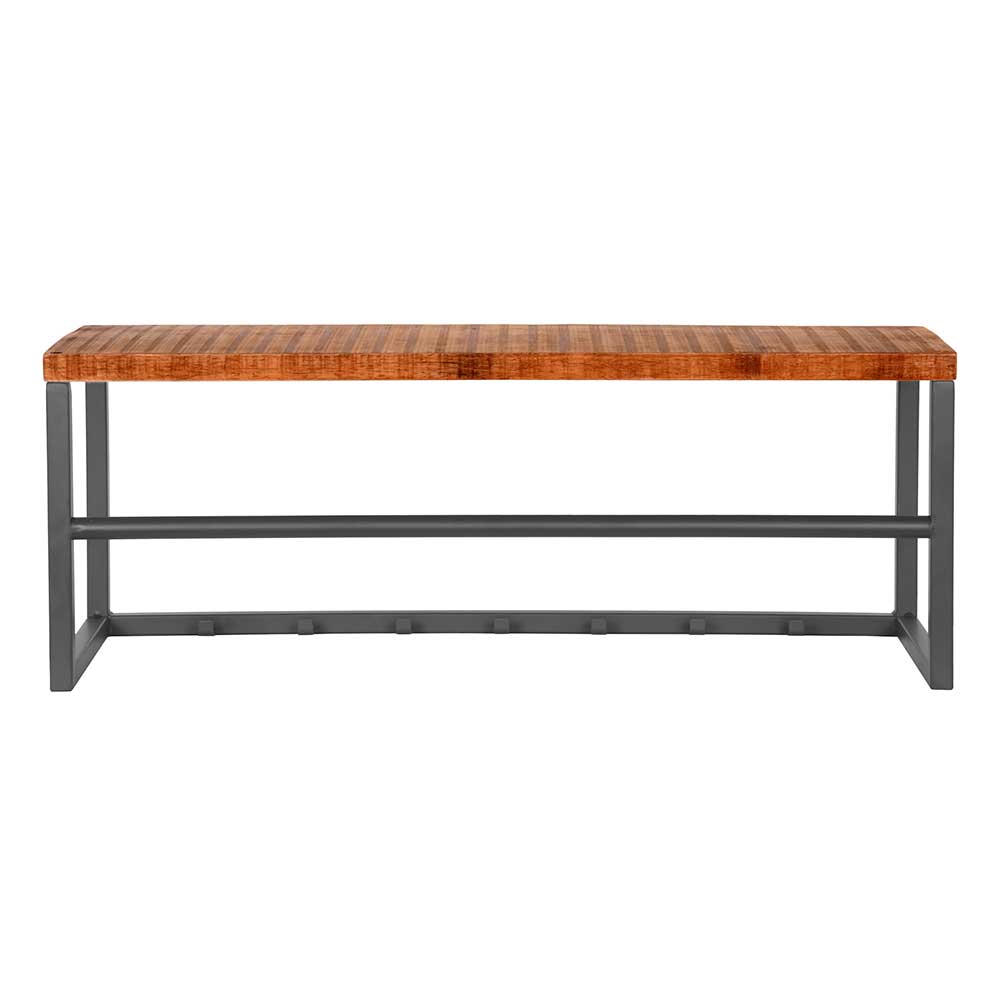 Garderobe Massivholz Taliteo und Metall 7 Kleiderhaken