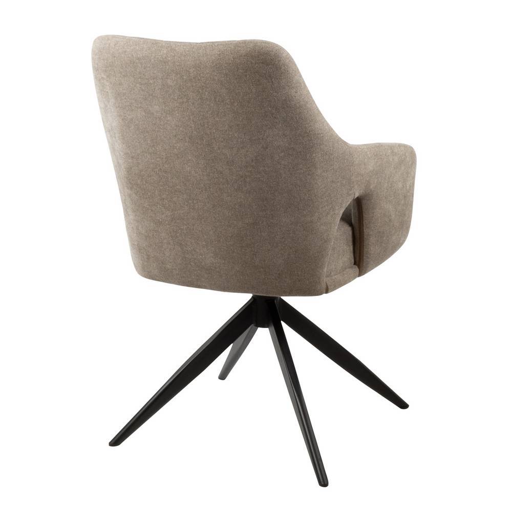 Esszimmerarmlehnstuhl Vitablo um 360 Grad drehbar mit Steppungen (2er Set)