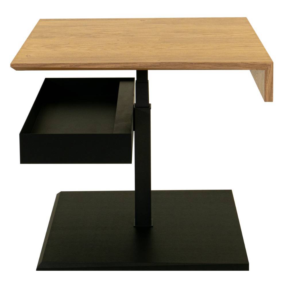 Wohnzimmer Tisch Bordeaux höhenverstellbar - 70 cm breit