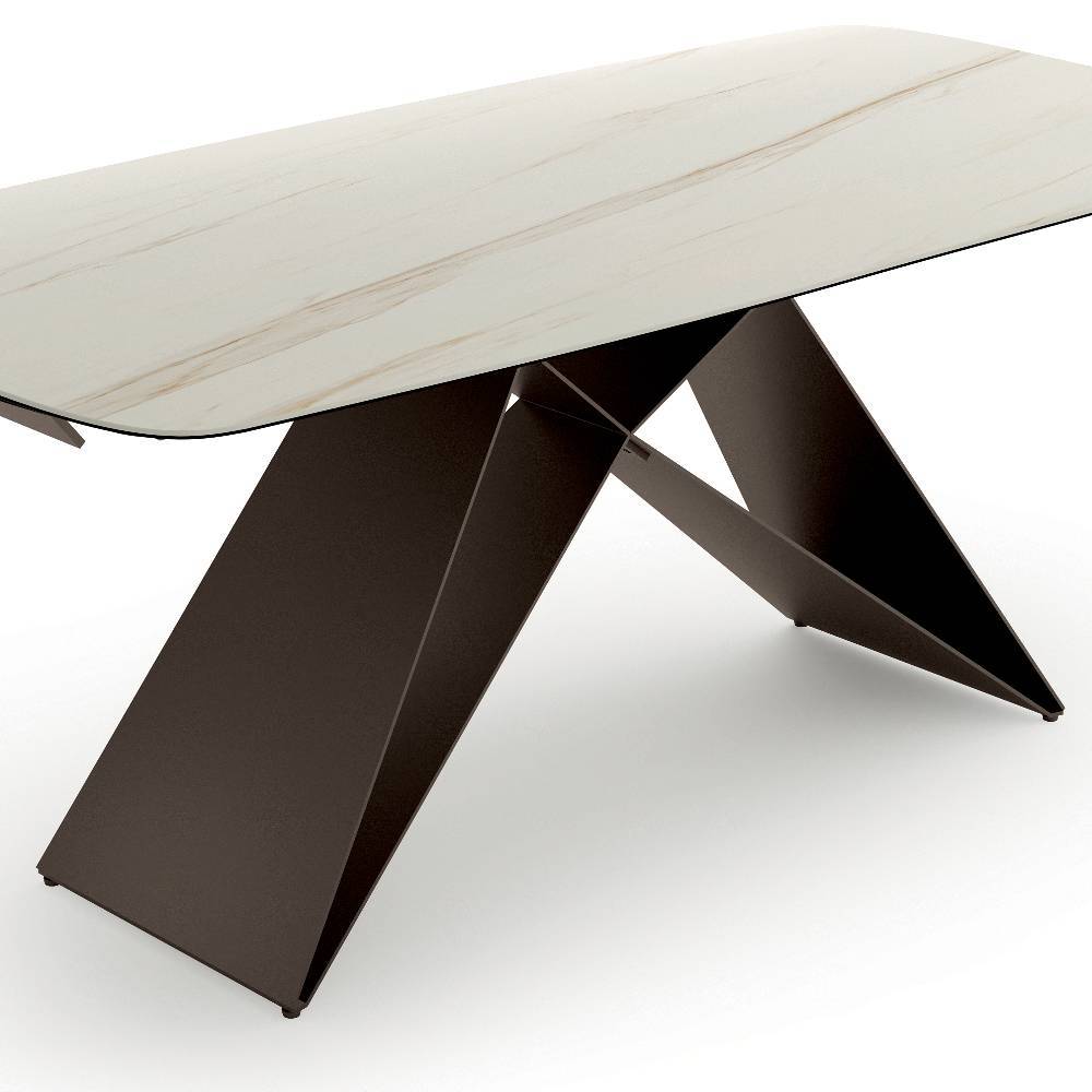Esstisch Vimancio in modernem Design mit Keramikplatte