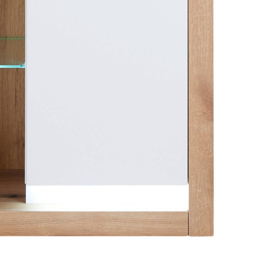 Anbauwand Asprecca 195 cm hoch und 43 cm tief (vierteilig)