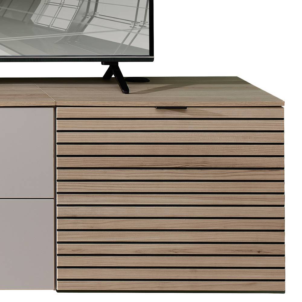 Wohnwand Jasefiana in modernem Design mit LED Beleuchtung (fünfteilig)