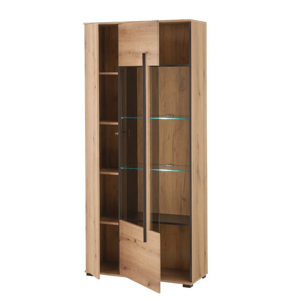 Wohnzimmer Anbauwand Cemutra in modernem Design 270 cm breit (vierteilig)